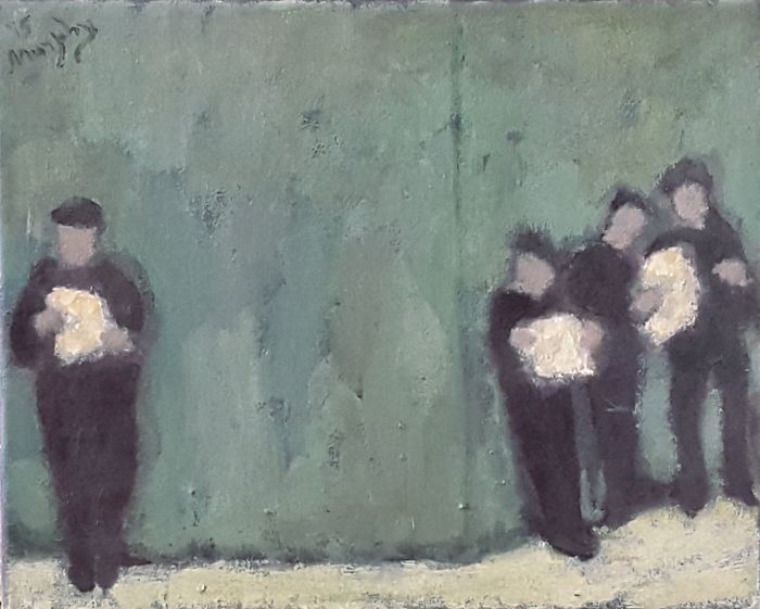 Dubliners 41 x 33 cm oil