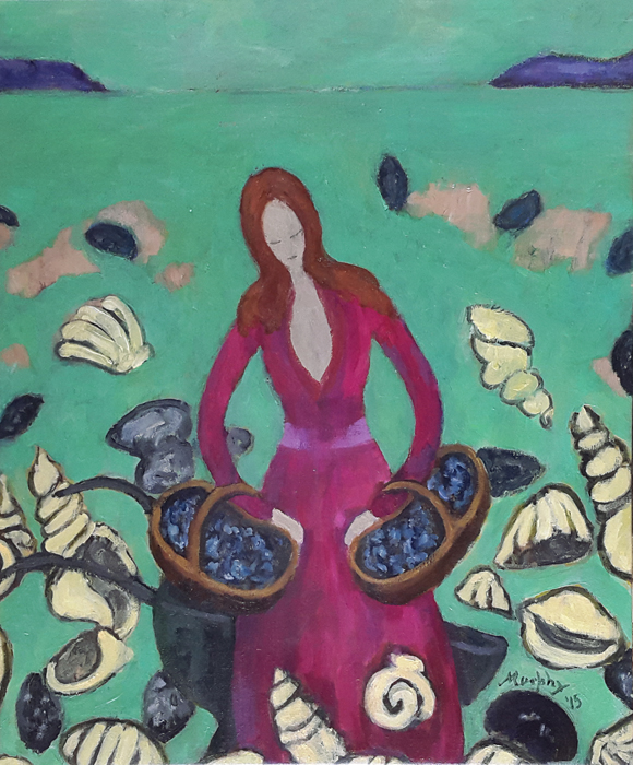 Molly Malone 7 x 54 cm oil on canvas