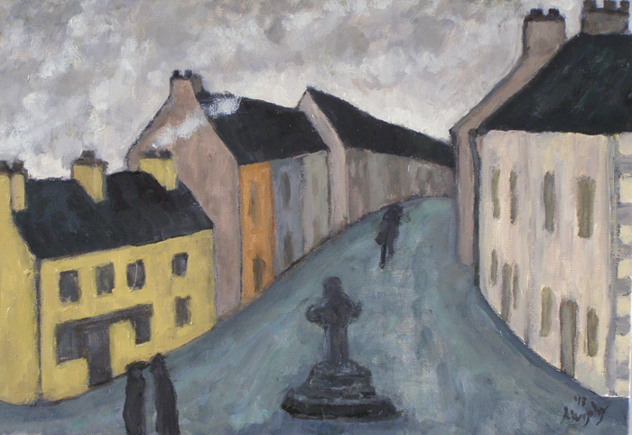 The Cross at Cong 55 x 38cm oil on canvas