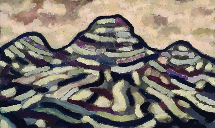 The Burren 61 x 38 cm oil on canvas - web format