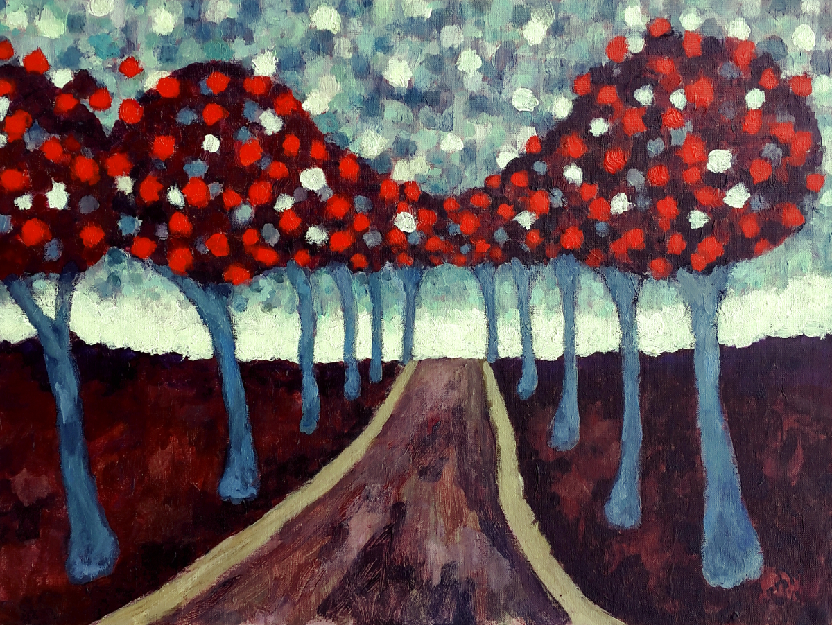 The Road to Campostella 65 x 50 cm oil on canvas - web