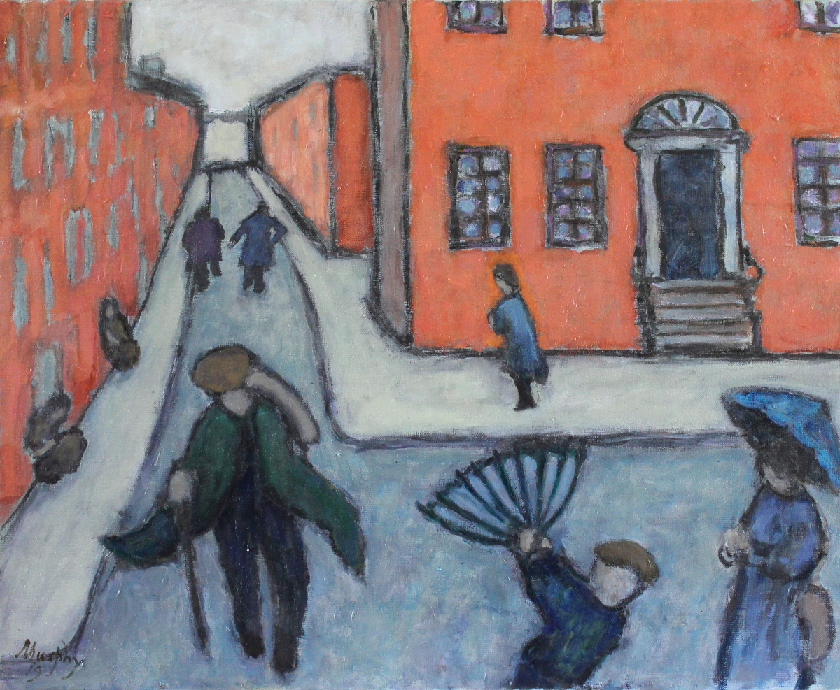 A Blustery Day in Dublin 65 x 50 cm oil on canvas - web