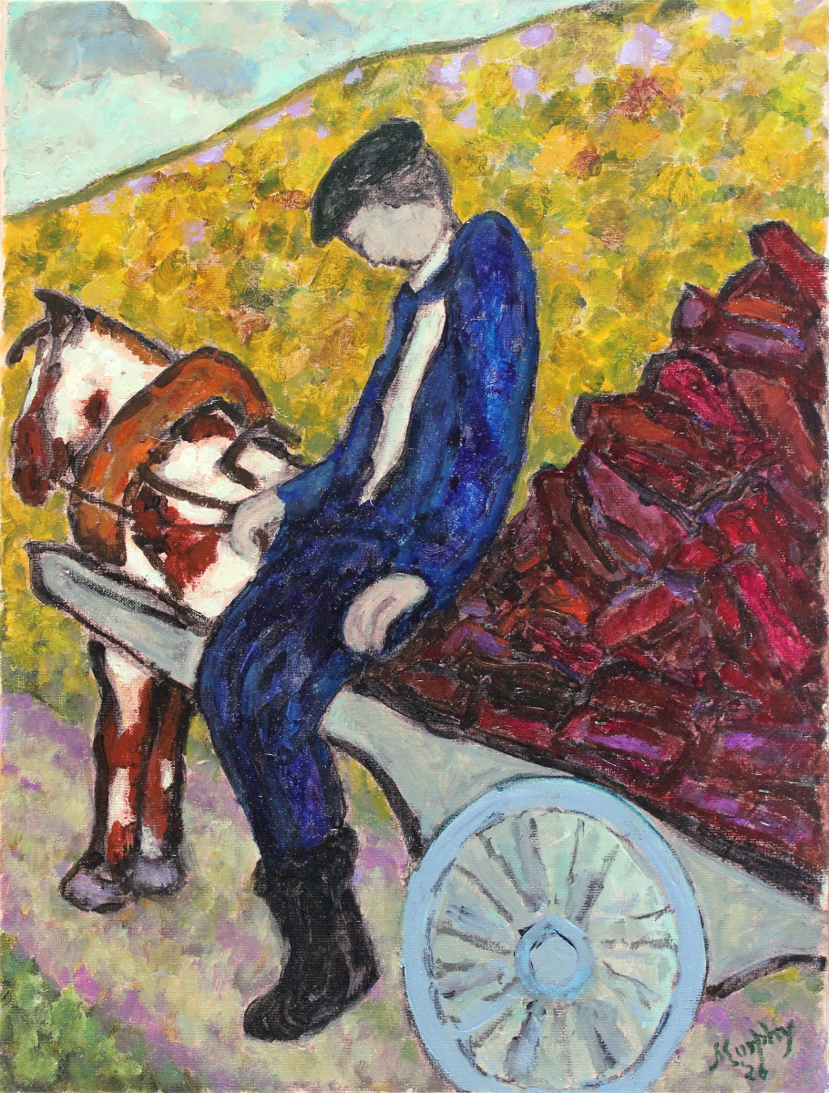 The-Turf-Cart-61-x-46-cm-Oil-on-canvas-web